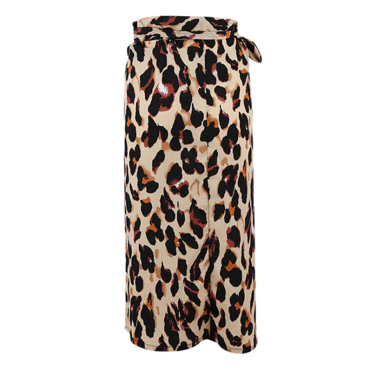 Valentina Feminine Leopard Print Skirt – Chic Midi Silhouette in Earthy Tones
