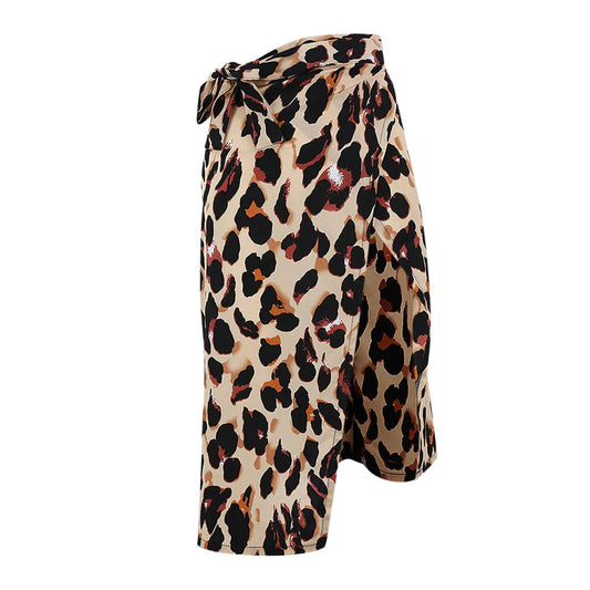 Valentina Feminine Leopard Print Skirt – Chic Midi Silhouette in Earthy Tones
