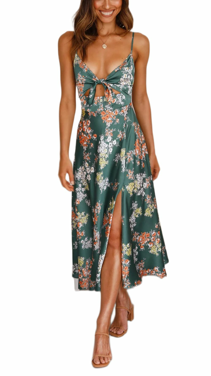 Isabella Floral Midi Dress – Women’s Effortless Garden-Inspired Style
