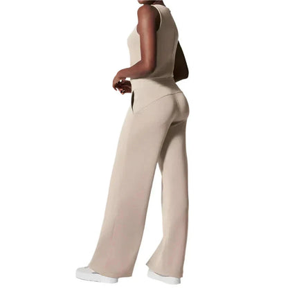 Lucia Women’s Sleeveless Jumpsuit – Light Blue, Airy Comfort for Spring–Summer