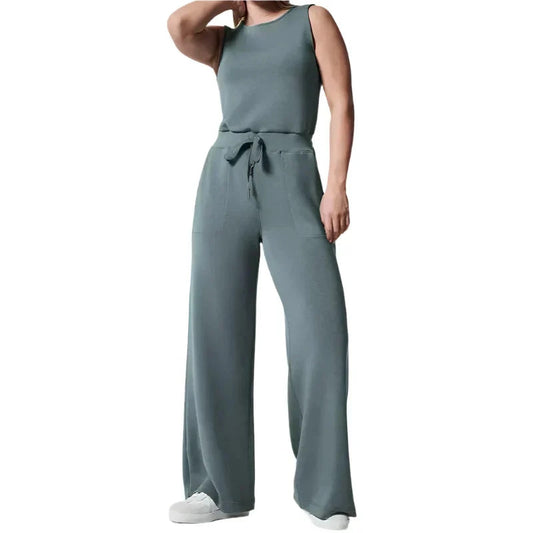 Lucia Women’s Sleeveless Jumpsuit – Light Blue, Airy Comfort for Spring–Summer