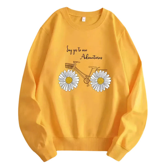 Giulia Floral Sweatshirt – Women’s Cozy Layer with Feminine Floral Accents